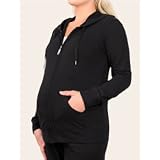 Motherhood Maternity: Long Sleeve Hooded Maternity Hoodie