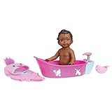 Little Mommy Bubbly Bathtime African-American Doll
