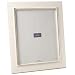 Swing Glint, Wood Picture Frame with Silver Embroidery on Faux Leather, for a 8