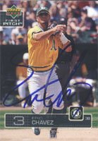 Eric Chavez, Oakland Athletics, 2003 Upper Deck First Pitch Autographed Card