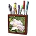 Patricia Sanders Flowers - Garden Beauty A Pink Rose Flowers Photography - Tile Pen Holders-5 inch tile pen holder