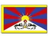  : 2 St&uuml;ck Stockflaggen Tibet ca 30 * 45 cm