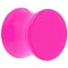 00 Gauge Hot Pink Acrylic Saddle Plug