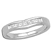 14K White Gold Diamond Band - 0.25 Ct.