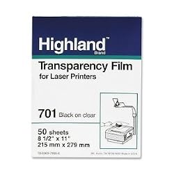 Computer Graphics Film Clear 8 1/2 x 11 50/Box
