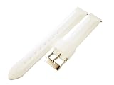 16mm White Rubber Watch Band / Strap (Quick Release Pins!) with Stainless Steel Buckle - Fit's All Watches!!!