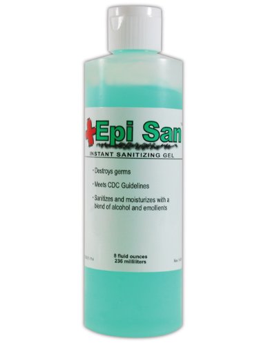 Magid SBS01039 DEB SBS EPI-SAN Instant Hand Sanitizer Gel, 8 oz Bottle (Case of 12)