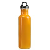 Eco-Friendly Wide Mouth 25 oz Stainless Steel Water Bottle – BPA Free, Citrus Orange