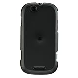 Premium Rubberized Hard Snap-on Case for Motorola Cliq MB200 - Black