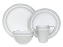 Emeril Professional 24-Piece Dinnerware Set, Service for 6, Adobe Clay