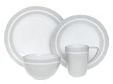 Emeril Professional 24-Piece Dinnerware Set, Service for 6, Adobe Clay