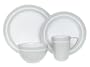 Emeril Professional 24-Piece Dinnerware Set, Service for 6, Adobe Clay