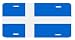 Shetland Islands Scotland Flag Auto License Plate