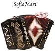 SOFIAMARI ELITE SERIES ACCORDION TWO TONE GCF/FBE WHITE