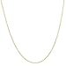 Forever Flawless Jewelry 14K Yellow Gold 1.1mm Rolo Link Chain Necklace with Spring Ring Clasp