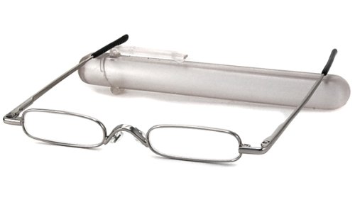 Click here to buy Able Vision Tube Readers Reading Glasses - Pop-Top Reader Silver by Able Vision.