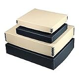Light Impressions Truecore Drop Front Box, Holds 12 x 16 Prints and Papers, 3 Deep, Archival, Black Color.