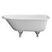 Barclay 54 Inch Cast Iron Roll Top Clawfoot Tub Color - Brushed Nickel