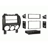 2007 and Up Mazda 2 DIN and DDIN Stereo Installation Kit - MTR 99-7518B - Matte Black 