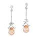 Champagne Crystal Briolette Drop Earrings Fashion Jewelry