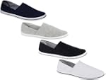 MENS PLIMSOLES SLIP ON PUMPS TRAINERS...
