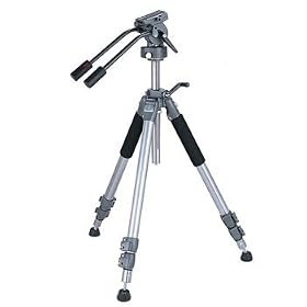 Professional 66.1 Inch Heavy Duty, All Metal Video Tripod with 2-way Video Panhead with Quick Release Camera Mounting Plate