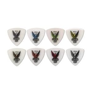 72 Clayton Acetal Polymer Rounded Triangle .38mm Picks by 