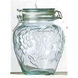 3 Pieces - Macedonia 10 Ounce Hermetic Glass Jar Bormioli Fido Leparfait Sytle with... by glaspak