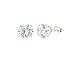 14k White Gold 7mm Round Cubic Zirconia Stud title=