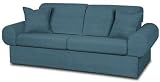 Fairview Denim faux suede Hudson Sofa