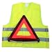 Triangle de Signalisation Norme E27R avec étui de rangement et Gilet de sécurité CE