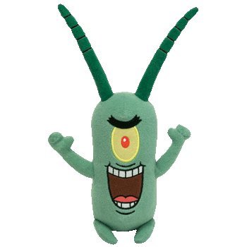 Childrens Toyshop  Toys : Ty Spongebob Squarepants Beanie Baby Sheldon J. Plankton
