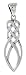 Sterling Silver Celtic Knot Pendant 1 1/4 (32mm) With a thin 18 Silver Box Chain