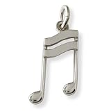 Bijou musique pendentif en argent : note double croche