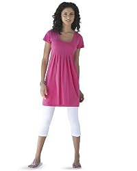 Spiegel Pleated Empire Tunic Tee Dress by Newport News