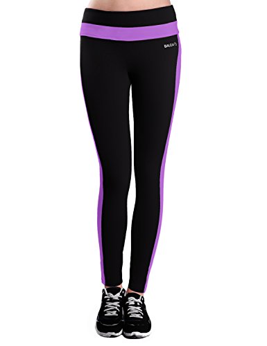 Baleaf Women's Yoga Active Ankle Legging Hidden Pocket Dewberry Size S