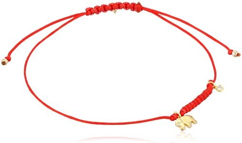 Shy by Sydney Evan Elephant Corded Yellow Gold Bracelet