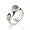 Sterling Silver Lunar Moon Phases and Rainbow Moonstone Ring Size 5(Size 5,6)