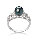 Laura Black 7-8mm AAA Japanese Akoya 14 Karat Gold Pearl Ring