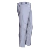 Easton Boys' Youth Quantum Plus Baseball Pants with Piping (White/Navy, Youth Large)