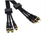 Cables To Go 29323 Velocity RCA Type Audio/Video Combination Extension Cable (6 Feet, Blue)