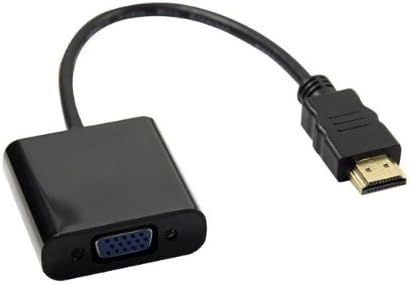 Angietech Black Hdmi Input to VGA Adapter Converter for Pc Laptop Notebook Hd DVD