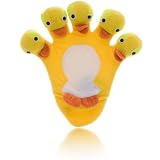 Splash by Upper Canada Duck Lemon Five Finger Bath Mitt
