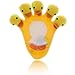 Splash by Upper Canada Duck Lemon Five Finger Bath Mitt