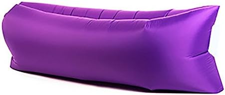 Original Inflatable Air Lounge For Outdoor Recreation. Enjoy in Beach, Park, Pool, Mountain Or Snow. Inflatable Airbag for Hangout, Travel, Hiking, Camping &amp; Quiet Relax Or Reading Moments (Purple)