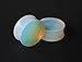 The Madd Hatter Organic Moon Stone, Aragonite, Opalite, Opal Double Sided Flare Plugs (1 Pair) Different