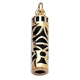 18K Gold Plated Onyx Tahitian Tiki Protection Amulet Pendant 31wPn PkEML. SL160 18K Gold Plated Onyx Tahitian Tiki Protection Amulet Pendant