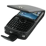 Samsung BlackJack II Leather Case - Flip Type (Black)