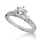 14K White Gold Round Cut Diamond Semi mount Engagement Setting (0.65ct.tw, HI Color, SI2 3 Clarity) 31wPrDsODSL. SL160 14K White Gold Round Cut Diamond Semi mount Engagement Setting (0.65ct.tw, HI Color, SI2 3 Clarity)