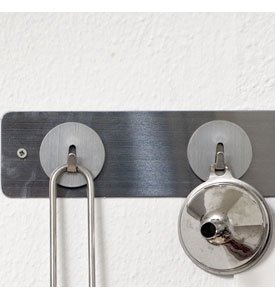 Best Price Three By Three Seattle Spot-On Mini Magnet Hooks, Stainless Steel, 4 Pack (24259)